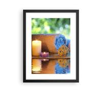 Poster 30x40cm Natura rilassamento spa candele Stampe Immagini Quadri Murale