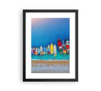 Poster 30x40cm Navi Spiaggia Prospettiva Stampe Immagini Quadri Moderni Murale