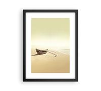 Poster 30x40cm Łódź Relitto Mare Stampe Immagini Quadri Moderni Murale