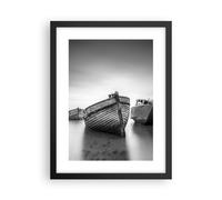 Poster 30x40cm Łódź Relitto Nave Stampe Immagini Quadri Moderni Murale