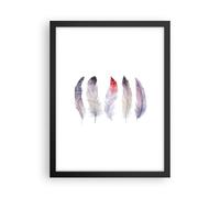 Poster 30x40cm Piuma Animale Uccello composizione Stampe Immagini Quadri Murale