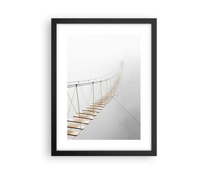 Poster 30x40cm Ponte Sospeso Nebbia Stampe Immagini Quadri Moderni Murale