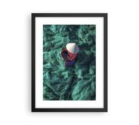 Poster 30x40cm Rete Pescatore Vietnam Stampe Immagini Quadri Moderni Murale