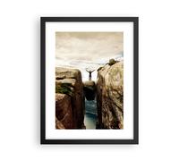 Poster 30x40cm Rocce Picco Nubi Stampe Immagini Quadri Moderni Murale
