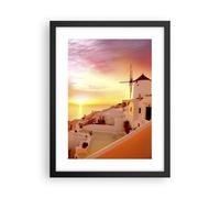 Poster 30x40cm Santorini Grecia vacanza Stampe Immagini Quadri Moderni Murale