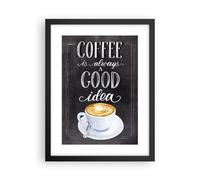 Poster 30x40cm Scrivere Caffè Caffè Stampe Immagini Quadri Moderni Murale