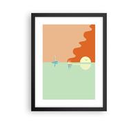 Poster 30x40cm Sole Veliero Lanterna Stampe Immagini Quadri Moderni Murale