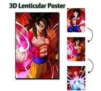 Poster 3D Dragon Ball Gt Vegeta SS4 Gogeta Goku Flip Picture Art Quadro 30x40 Cm