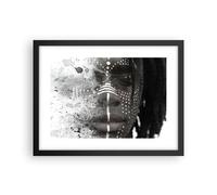 Poster 40x30cm Africano Autoctono Volto Stampe Immagini Quadri Moderni Murale