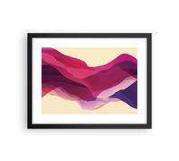 Poster 40x30cm Astrazione Montagne Rosa Stampe Immagini Quadri Moderni Murale