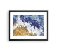 Poster 40x30cm Astrazione Pittura Onde Stampe Immagini Quadri Moderni Murale