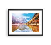 Poster 40x30cm Autunno paesaggio montagne Stampe Immagini Quadri Moderni Murale