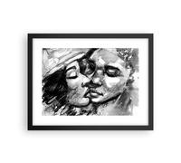 Poster 40x30cm Baci Amore Amanti Stampe Immagini Quadri Moderni Murale