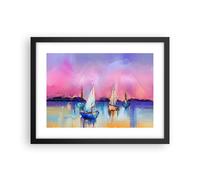 Poster 40x30cm barca a vela lago Stampe Immagini Quadri Moderni Murale