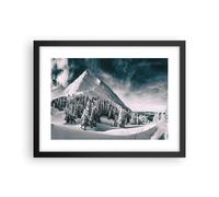 Poster 40x30cm Buio Cielo Montagna Stampe Immagini Quadri Moderni Murale