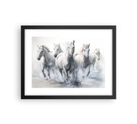 Poster 40x30cm Cavalli Animali Acquerello Stampe Immagini Quadri Moderni Murale