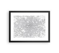 Poster 40x30cm Città mappa Londra Stampe Immagini Quadri Moderni Murale