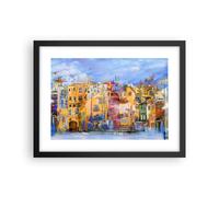 Poster 40x30cm città vecchia casa popolare Stampe Immagini Quadri Moderni Murale