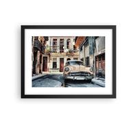 Poster 40x30cm Cubano auto case popolari Stampe Immagini Quadri Moderni Murale