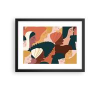 Poster 40x30cm Donne multiculturalismo moderno Stampe Immagini Quadri Moderni