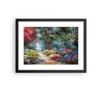 Poster 40x30cm Impressionismo Natura Foresta Stampe Immagini Quadri Moderni