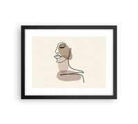 Poster 40x30cm Linea Arte Boho Stampe Immagini Quadri Moderni Murale