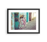 Poster 40x30cm Rosa bici vintage Stampe Immagini Quadri Moderni Murale