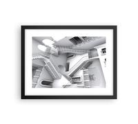 Poster 40x30cm Scienza illusione scale Stampe Immagini Quadri Moderni Murale