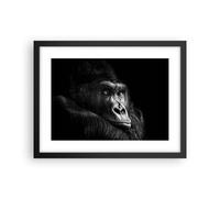 Poster 40x30cm Scimmia Gorilla Ritratto Stampe Immagini Quadri Moderni Murale