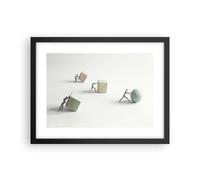 Poster 40x30cm Simbolo palla cubo Stampe Immagini Quadri Moderni Murale