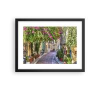 Poster 40x30cm Strada decorazione fiori grecia Stampe Immagini Quadri Moderni