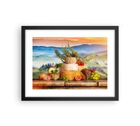 Poster 40x30cm Toscana formaggio frutta italia Stampe Immagini Quadri Moderni