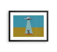 Poster 40x30cm Ufo Arte Moderna Surrealismo Stampe Immagini Quadri Moderni