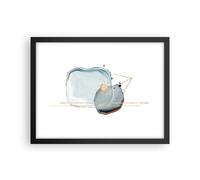 Poster 40x30cm Una Goccia D'Acqua Astrazione Minimalismo Stampe Quadri Moderni