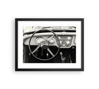 Poster 40x30cm Volante auto vintage Stampe Immagini Quadri Moderni Murale