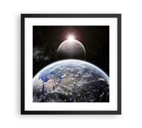 Poster 40x40cm Apocalisse Meteoriti Stelle Pianeta Stampe Quadri Moderni