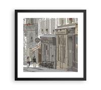Poster 40x40cm Architettura Disegno Montmartre Stampe Immagini Quadri Moderni