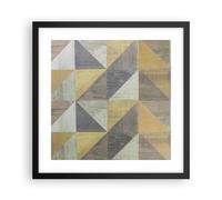 Poster 40x40cm Astrazione Geometrica Triangoli Stampe Immagini Quadri Moderni