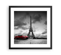 Poster 40x40cm Automobile Eiffle Parigi città Stampe Immagini Quadri Moderni