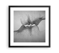 Poster 40x40cm Bacio amore coppia Stampe Immagini Quadri Moderni Murale