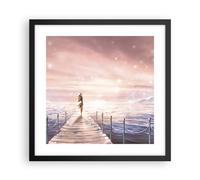 Poster 40x40cm Bridge Donna Le Stelle Stampe Immagini Quadri Moderni Murale