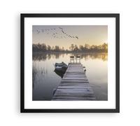Poster 40x40cm Bridge Ovest Il Sole Stampe Immagini Quadri Moderni Murale