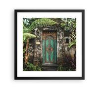 Poster 40x40cm Cancello Porta Verde Stampe Immagini Quadri Moderni Murale