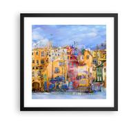 Poster 40x40cm città vecchia casa popolare Stampe Immagini Quadri Moderni Murale