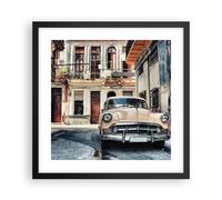 Poster 40x40cm Cubano auto case popolari Stampe Immagini Quadri Moderni Murale
