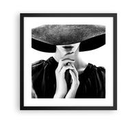Poster 40x40cm Donna mani cappello Stampe Immagini Quadri Moderni Murale