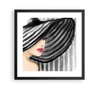 Poster 40x40cm donna stile moda Stampe Immagini Quadri Moderni Murale