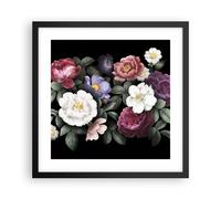Poster 40x40cm Fiori Bouquet Composizione Stampe Immagini Quadri Moderni Murale