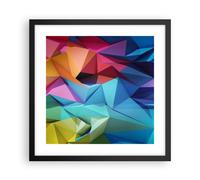 Poster 40x40cm Forme futuristico geometrico Stampe Immagini Quadri Moderni