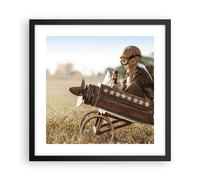 Poster 40x40cm Infanzia aereo giocattolo Stampe Immagini Quadri Moderni Murale
